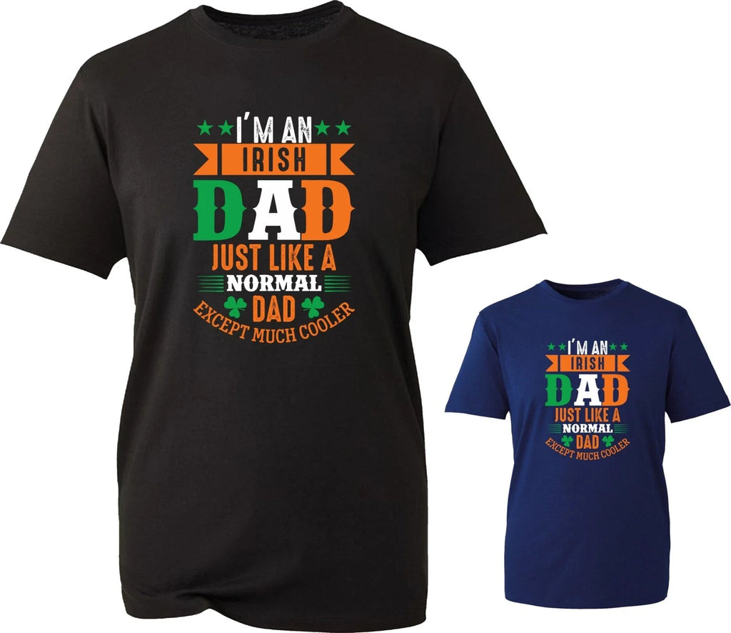 Fathers Day Irish Dad T-Shirt St Patrick Day Shamrock Funny Grandpa Birthday Top