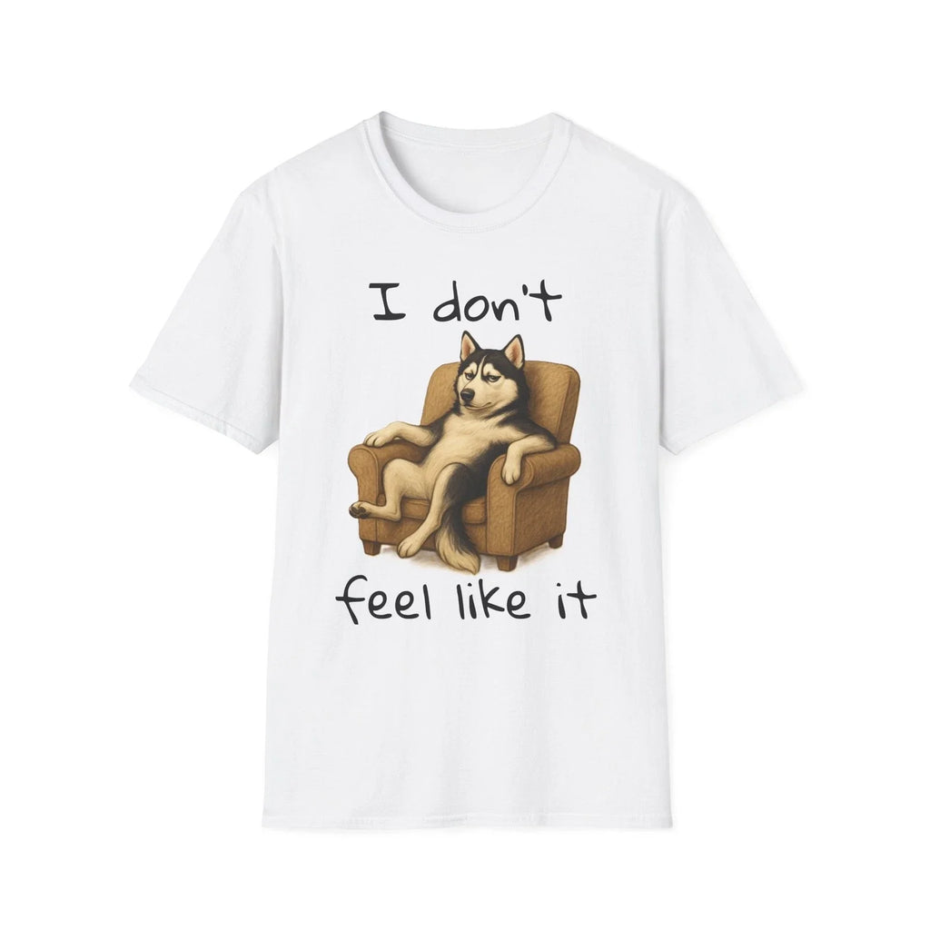 Lazy Husky T-Shirt, Funny Pet Shirt, Humorous Animal Tee