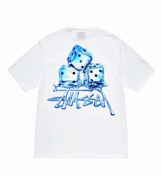 Stussy Melted T-Shirt White  100%Authentic 1904900