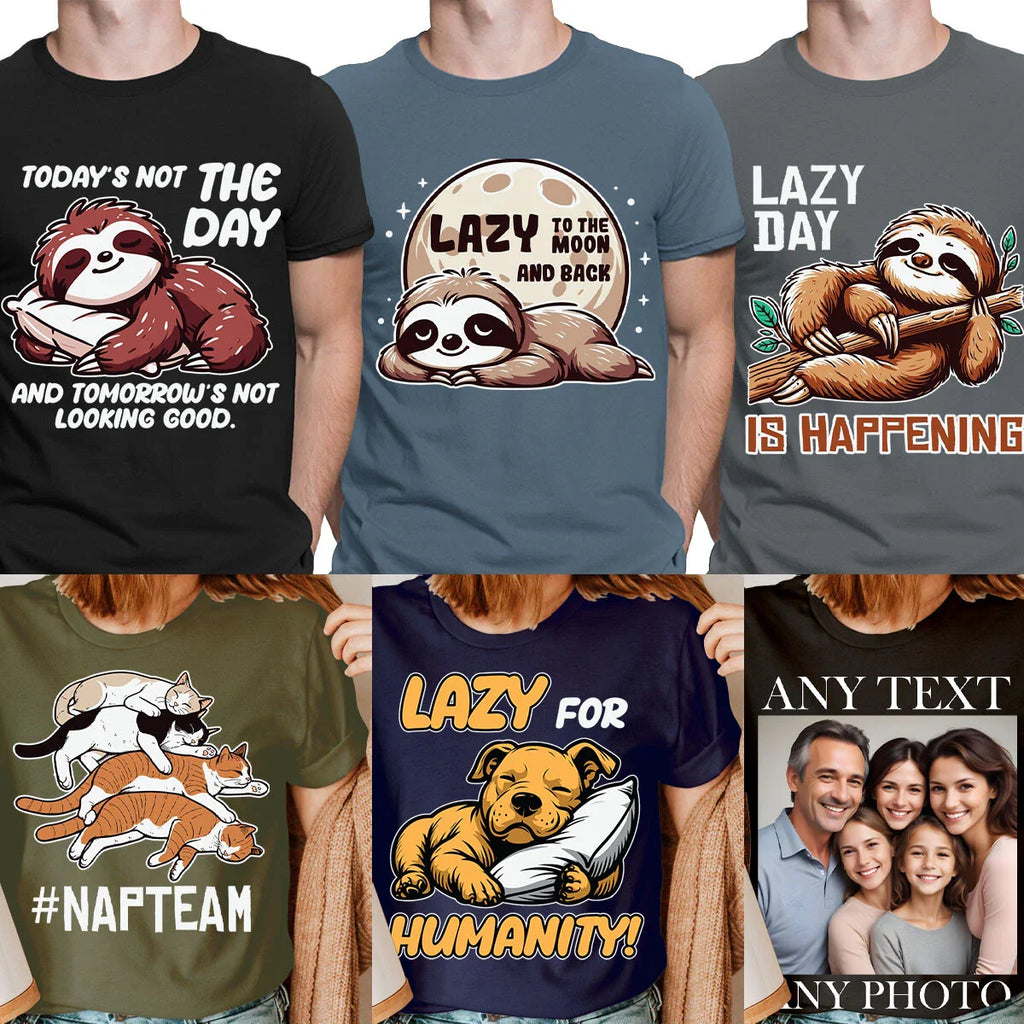 Funny Lazy Animal Unisex T-Shirts | Perfect for a Chill Vibe unisex t shirt #CF1