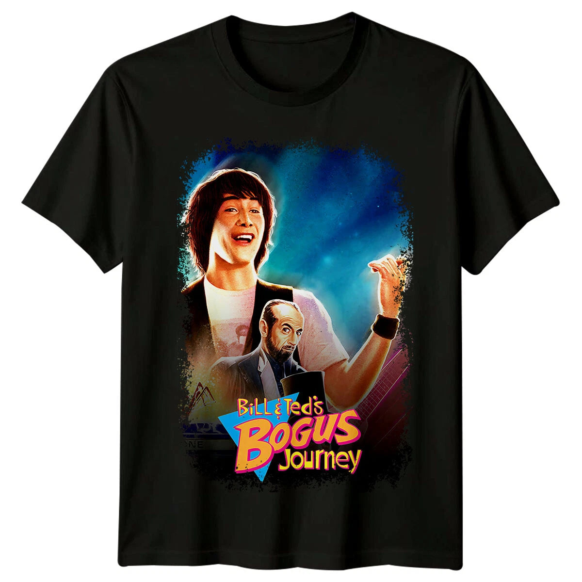 Bill & Ted's Bogus Journey (1991) Movie Poster Inspired T-Shirt Retro Tee Unisex
