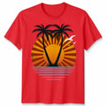Etro Sunset Palm Tree Unisex T Shirt Vintage Synthwave Beach Summer Vibes