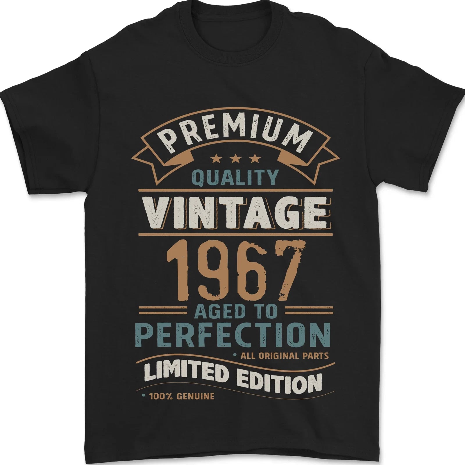 Premium Vintage 59th Birthday 1967 Mens T-Shirt 100% Cotton