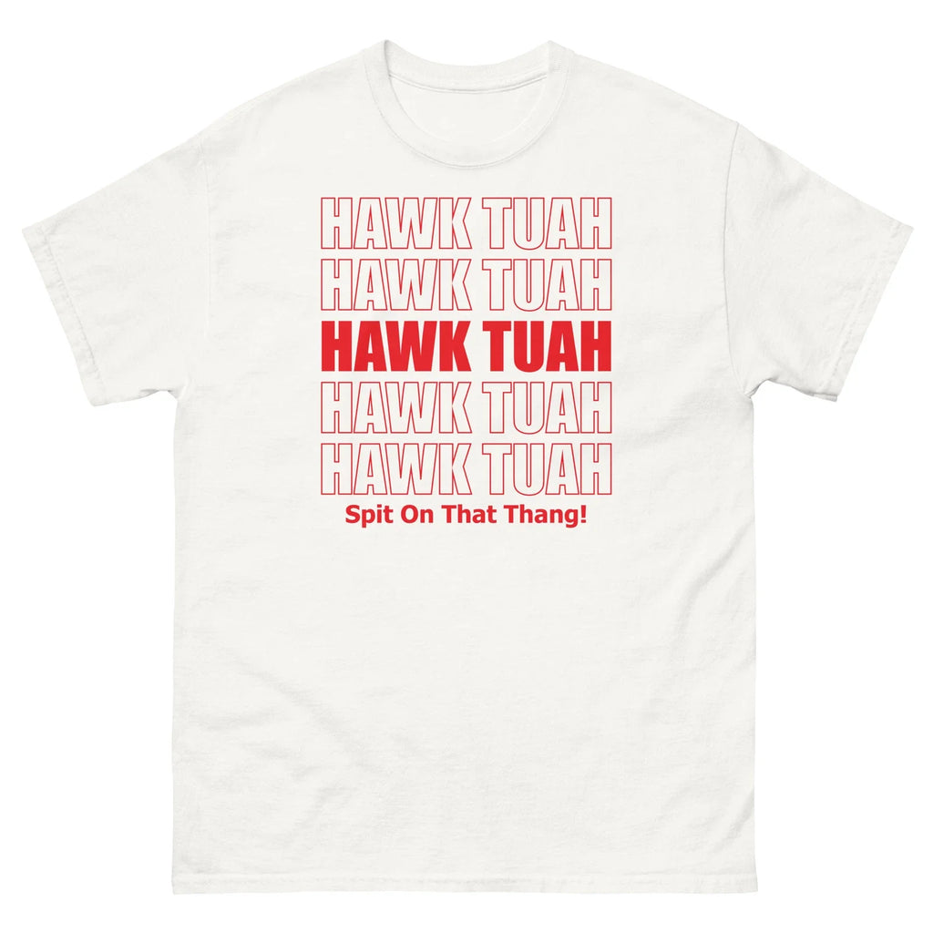 Hawh Tuah Spit on That Thing Internet Video Meme Grocery Bag Unisex Classic Tee