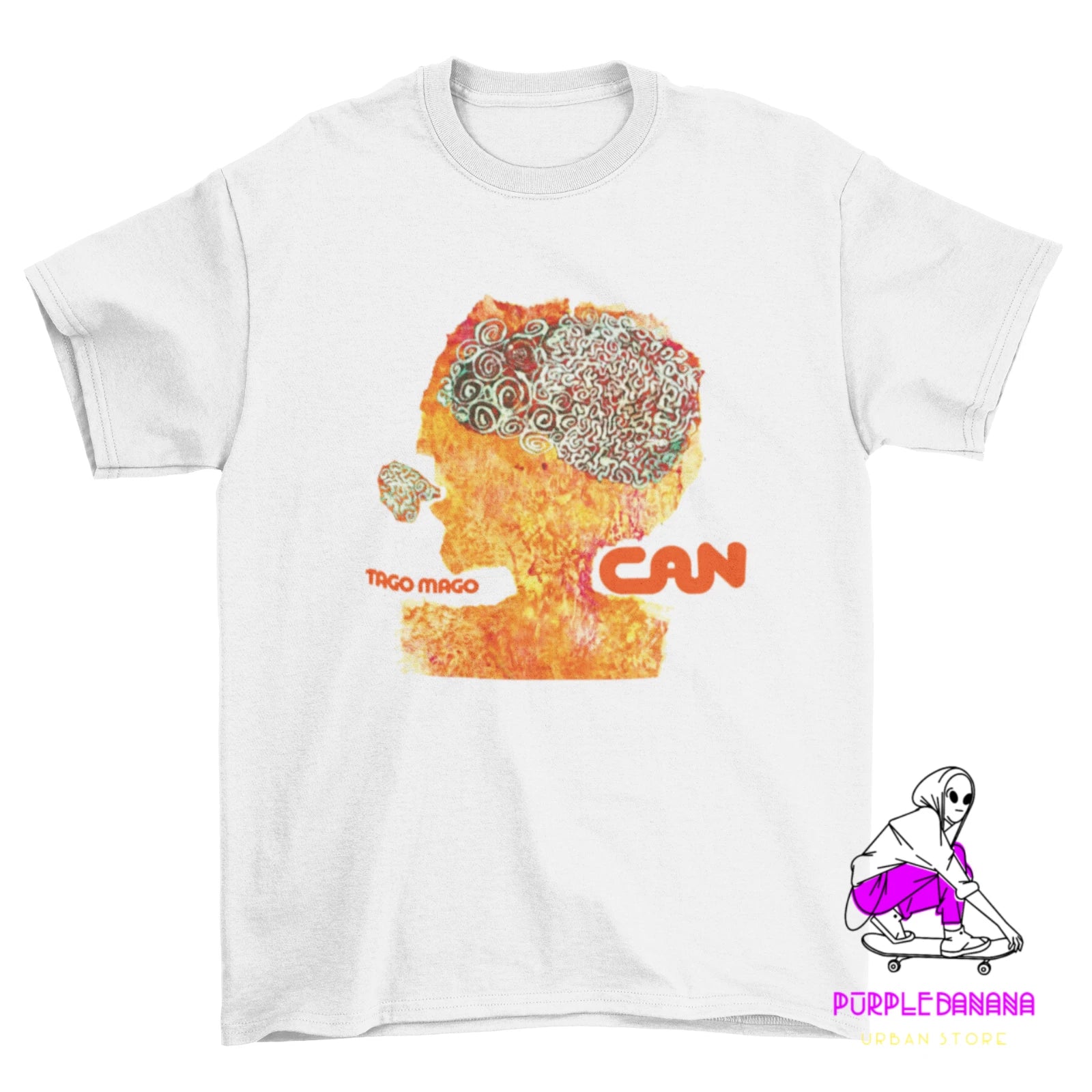 Can Tago Mago German Psychedelic Rock T shirt / %100 Premium Quality