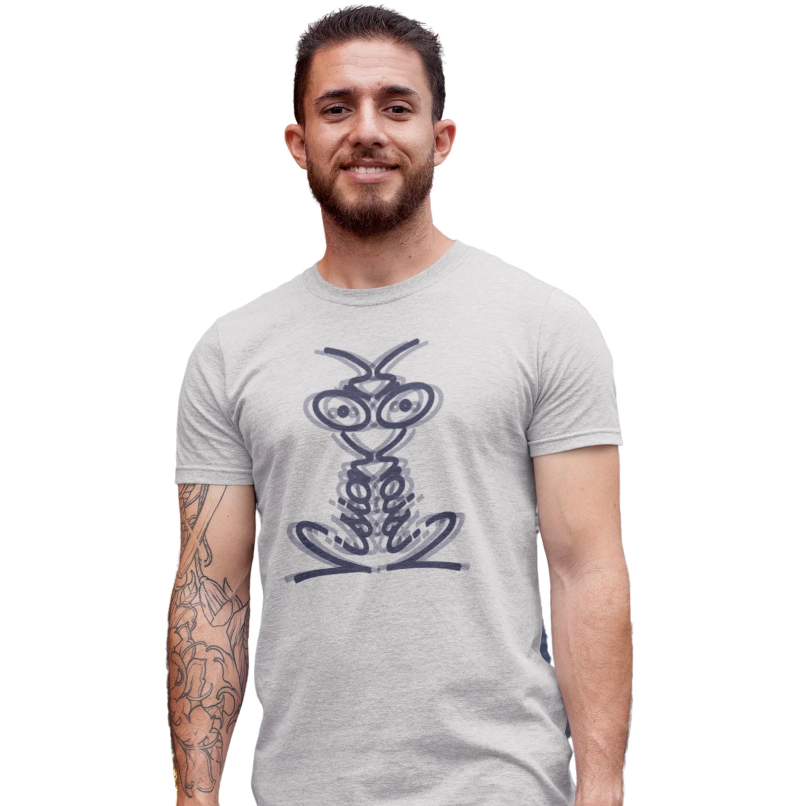 Vision On T-Shirt Retro Kids TV Hand Printed T-Shirt Birthday Gift