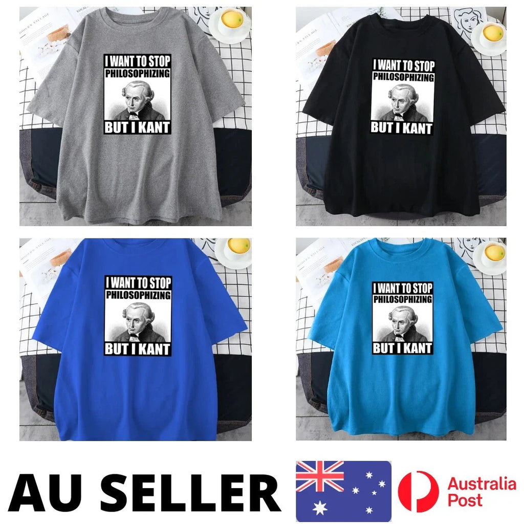 Kant Meme Philosophizing Funny Shirt Philosophy Male - AU Stock
