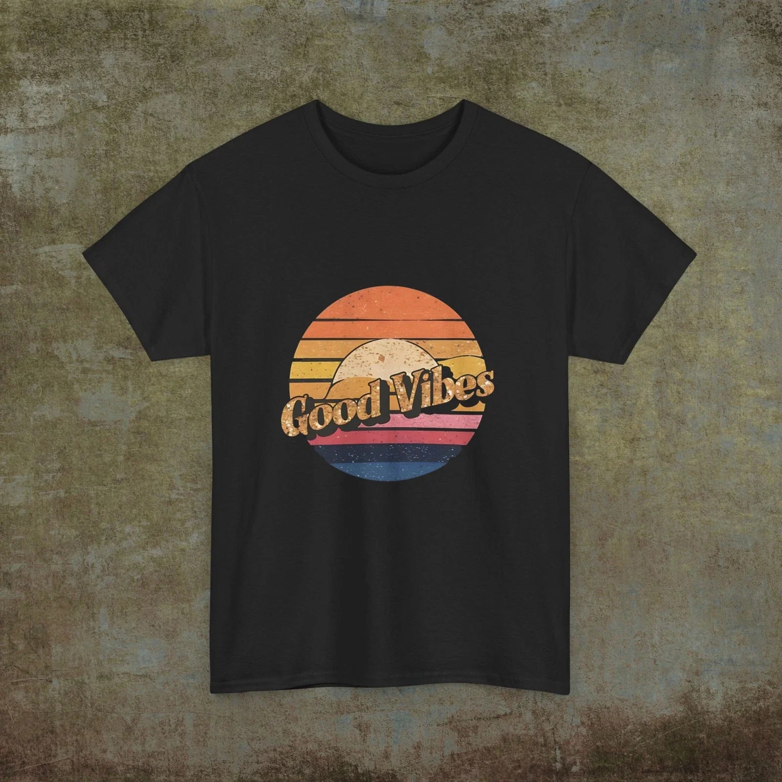 Good Vibes Retro Unisex Cotton Tee, Classic Design with a Retro Look and Feel