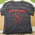 Enfants Riches Déprimés SS22 'Sick Of It All' HA T-Shirt - Black/Red - Mens XL