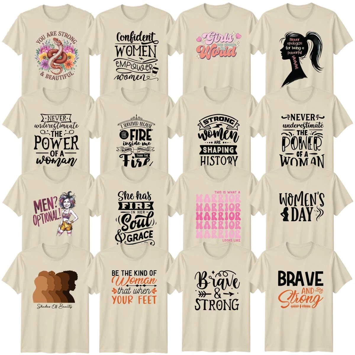 Inspirational Empowerment Adult T-Shirt Girl Power Positive Vibes Gift