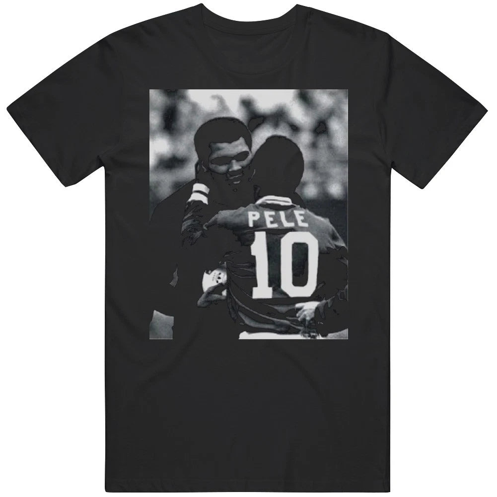 Pele Pays Tribute Hero Muhammad Ali Clay Vintage Cool Retro v2 T Shirt