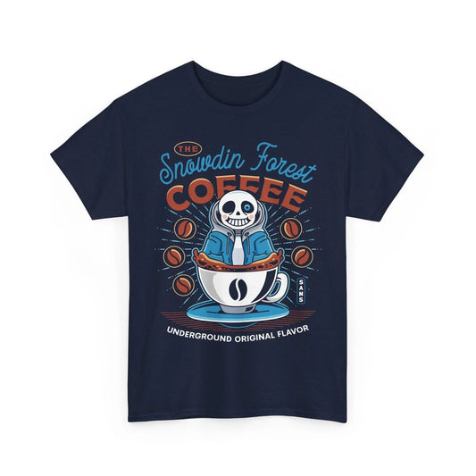 Snowdin Forest Coffee Emblem Unisex T-Shirt. Undertale Video Game. Deltarune.