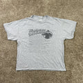 Vintage 00s Funny t-shirt things not to say to a police gray tee size Large