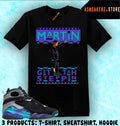 Tee Shirt Matching AJ 8 Aqua 2025 To Match Sneaker Sneakerhead Martin T-Shirt