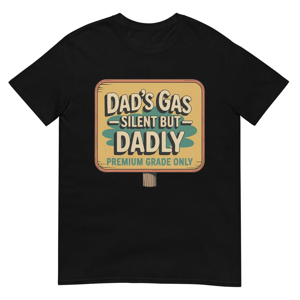 Funny Dad Shirt Silent But Dadly Fart Joke Retro Fathers Day T-Shirt