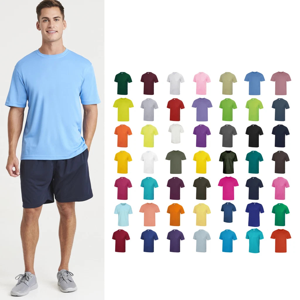 AWDis Just Cool Cool T - Mens T-Shirt, 100% Polyester, Moisture-wicking fabr (B)