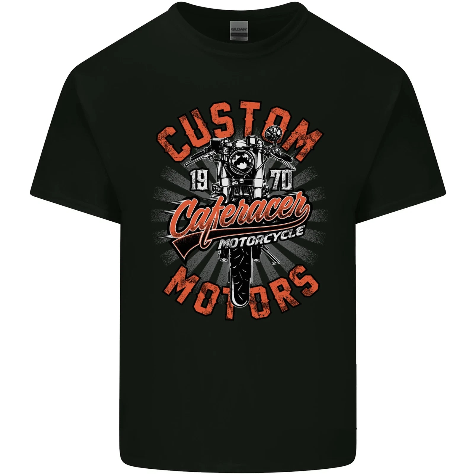 Biker Custom Cafe Racer Motors Motorbike Mens Cotton T-Shirt Tee Top