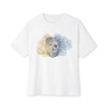 Skull Surrounded by Fire/Ice Unisex Tee, Casual Oversized Shirt, Streetwear