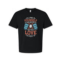 Unisex Coffee Quote T Shirt With Love Yourself As Much As You Love Coffee Design
