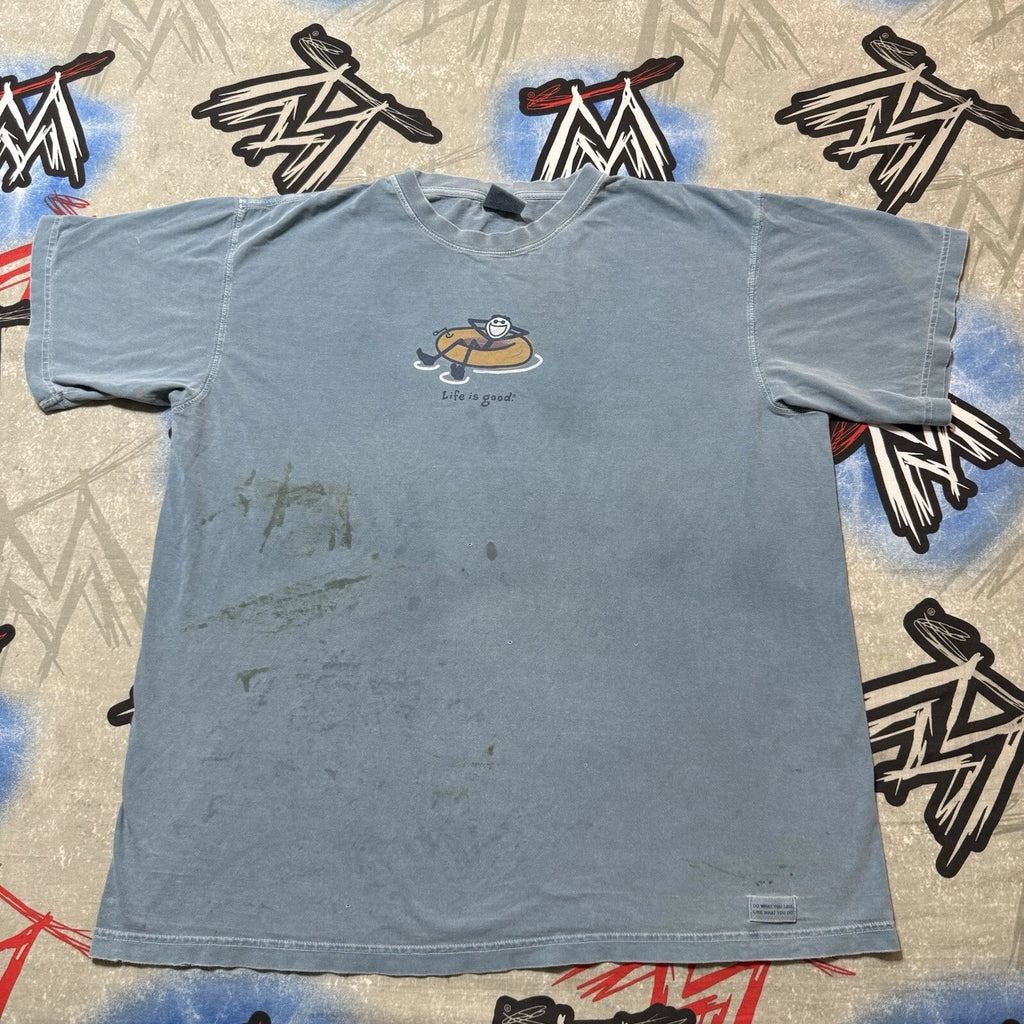 Life is Good Lazy River Men's XL T-Shirt
