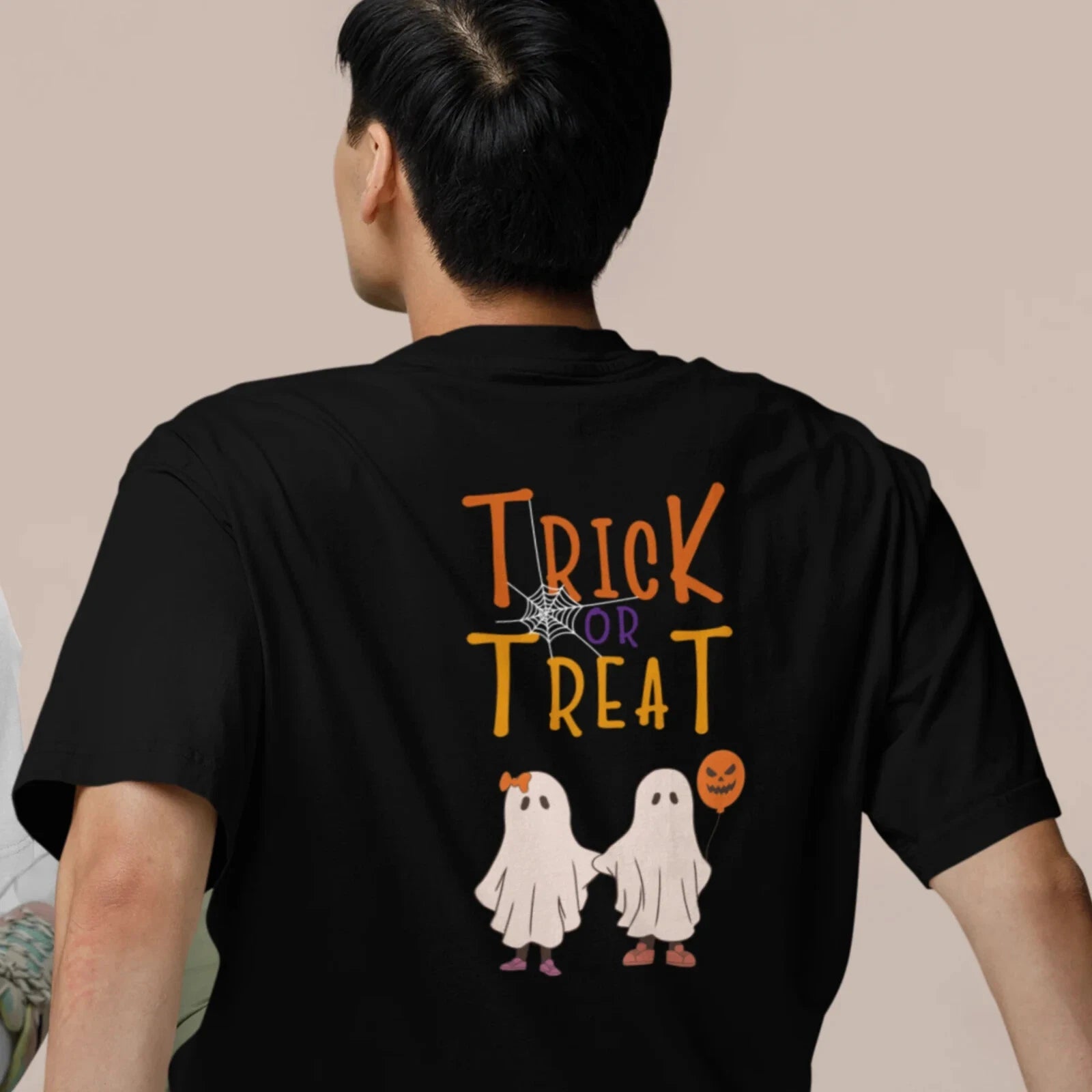 Halloween special back printed oversized round neck t shirt for Men