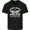 Krav Maga Israeli Defence System MMA Mens V-Neck Cotton T-Shirt