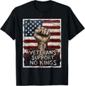 No Kings in America Retro Watercolor Veterans Gift Unisex T-Shirt