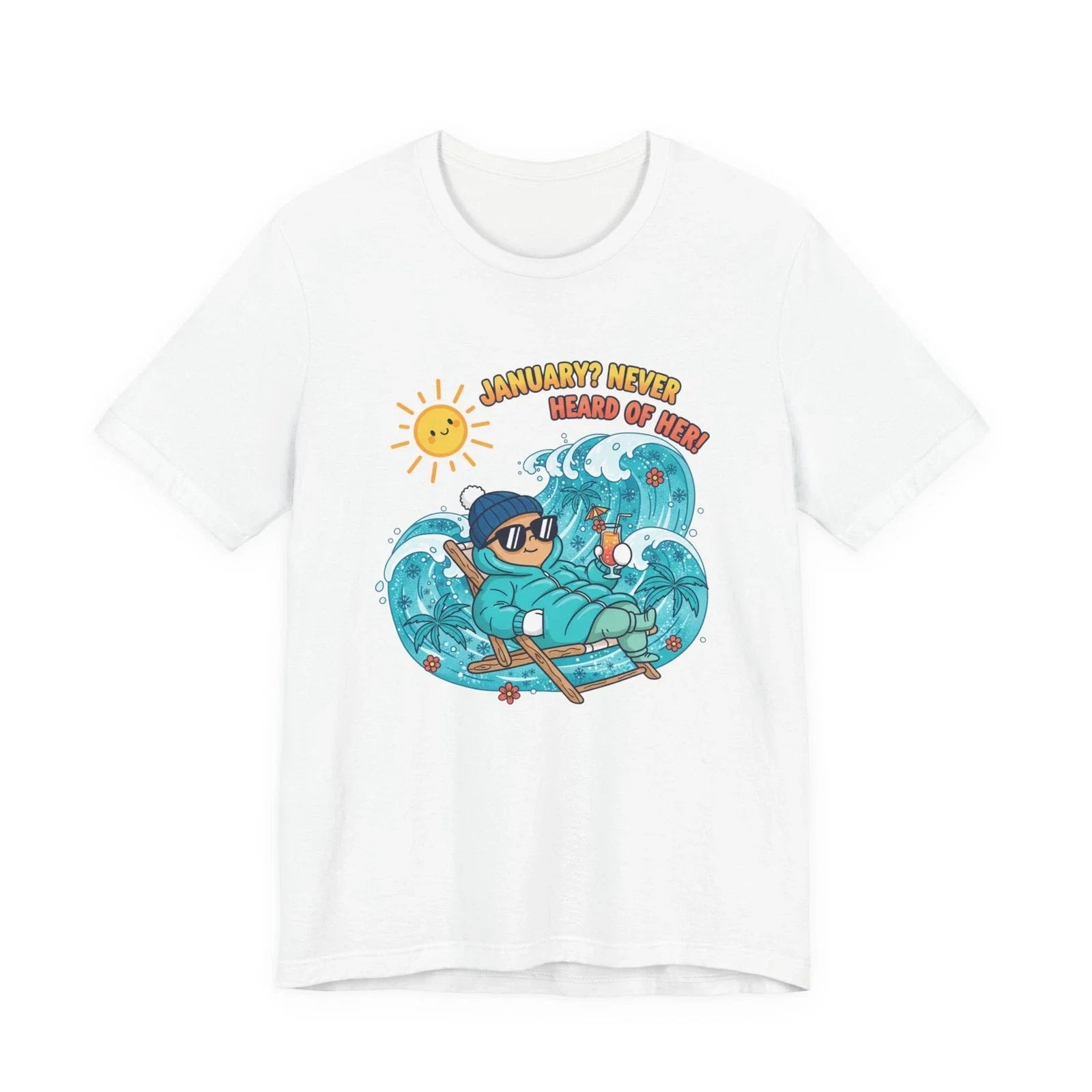 January Never Happened T‑Shirt | January meme shirt, fake month tee