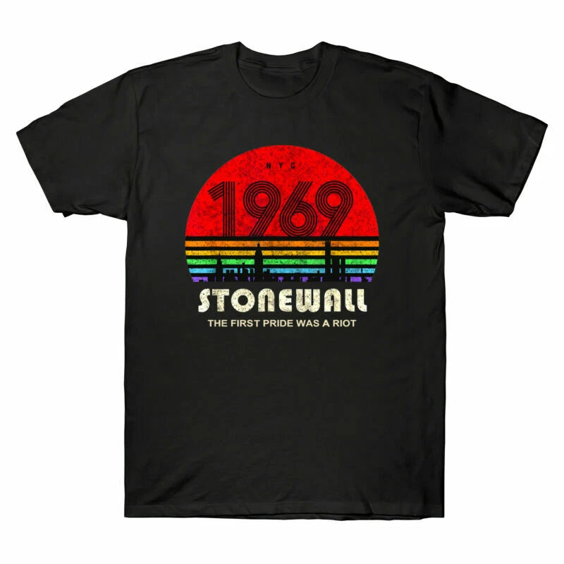 Retro Stonewall T-Shirt Anniversary First Pride The A 1969 Was Men's Riot 50th