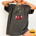 Vintage Cherry Shirt Cherry Tee Retro Cherry T Shirt Cotton Unisex