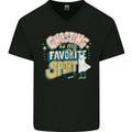Ghosting Sport Funny Anti Valentines Day Mens V-Neck Cotton T-Shirt