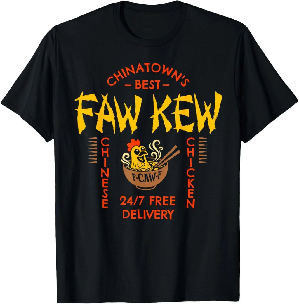 FAW Kew Chinese Fao Fow Fowk Fawk Funny Viral F-Caw-F Meme T-Shirt