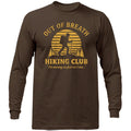 Funny Hiking Shirt Out of Breath Hiking Club Vintage Outdoor Long Sleeve Shirt