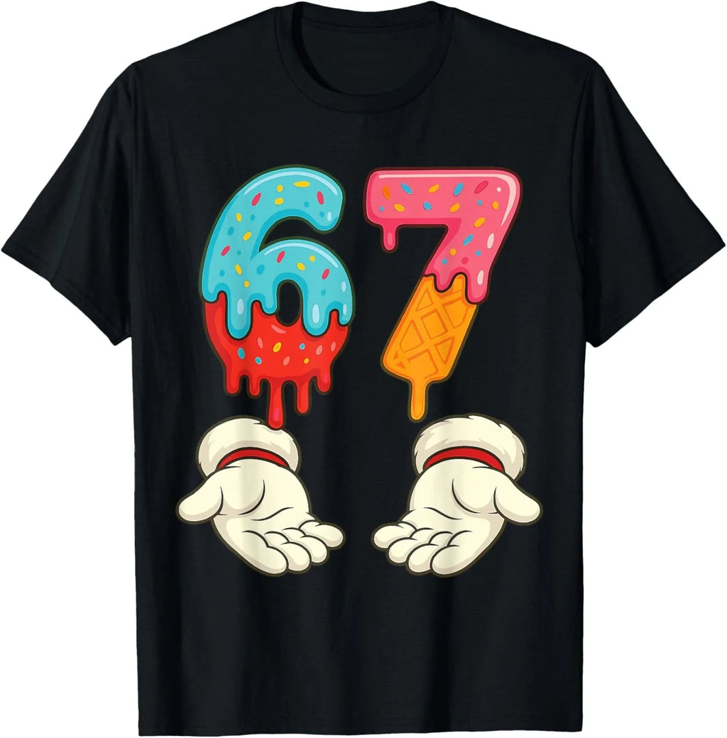 Funny Six Seven Meme Christmas Cream Drip Xmas Unisex T-Shirt