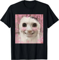 Goofy Ahh Cat Meme Dank Cursed Weirdcore Cringey Banana Cat T-Shirt
