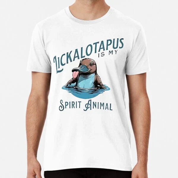 Lickalotapus Is My Spirit Animal Meme Funny T-Shirt S-5XL Best T-Shirt