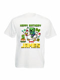 Personalised Kids Gamer Birthday T-Shirt, Custom Family Matching Birthday Shirts