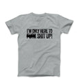 Im only here mens workout shirt gray graphic tee shirts with sayings fitness tee