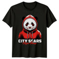 City Scars Style Sharp T-Shirt Urban Streetwear Panda Gift For Him And Her