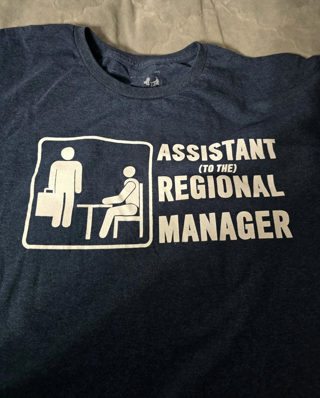 The Office: Assistant to The Regional Manager Tshirt Size 2x Blue Short Sleeve