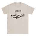 Sharkasm Mens T-Shirt Funny Joke Salad Food Meat Eater Gift For Dad