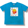 McDonald's Fries Eyes Graphic Tee Blue 2XL Streetwear Fast Food Logo Shirt