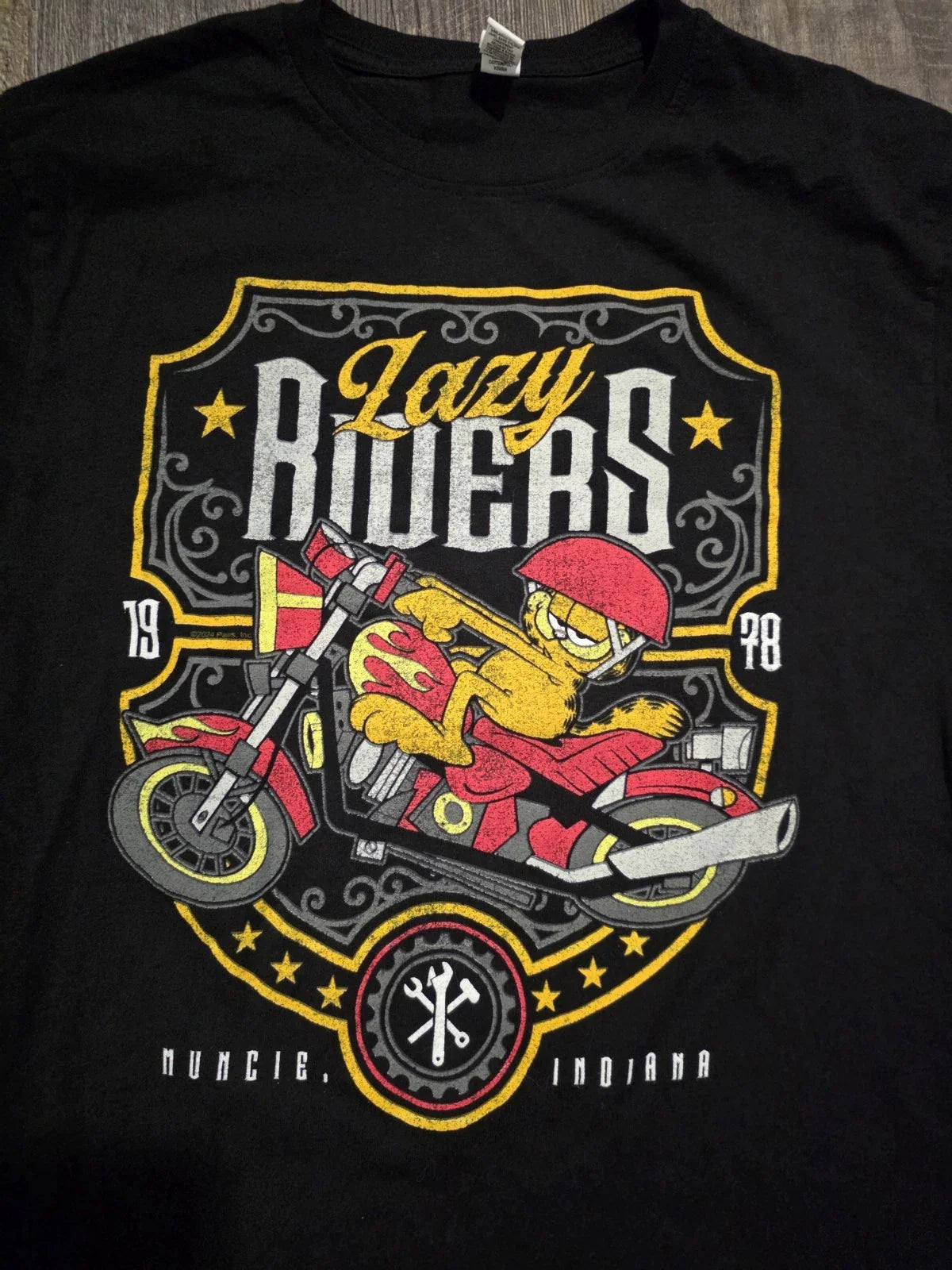 Garfield Lazy Riders Shirt Men's Size Large