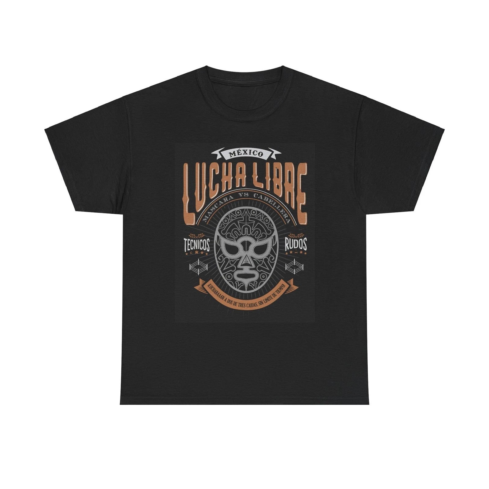 Lucha Libre Unisex Heavy Cotton Tee, Casual T-Shirt, Wrestling Fan Gift, Mexican
