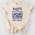 Nope Not Today,funny lazy mood sloth use phone couch,Comfort Colors® Shirt,CE176