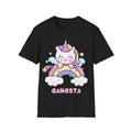 Gangsta Ironic Funny T-shirt, Unicorn Sarcastic Shirt Gift,  Softstyle T-Shirt