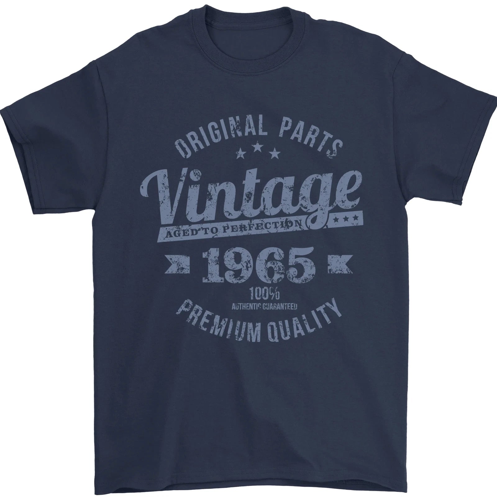 Vintage Year 61st Birthday 1965 Mens T-Shirt 100% Cotton
