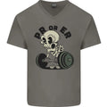PR or ER Gym Bodybuilding Training Mens V-Neck Cotton T-Shirt