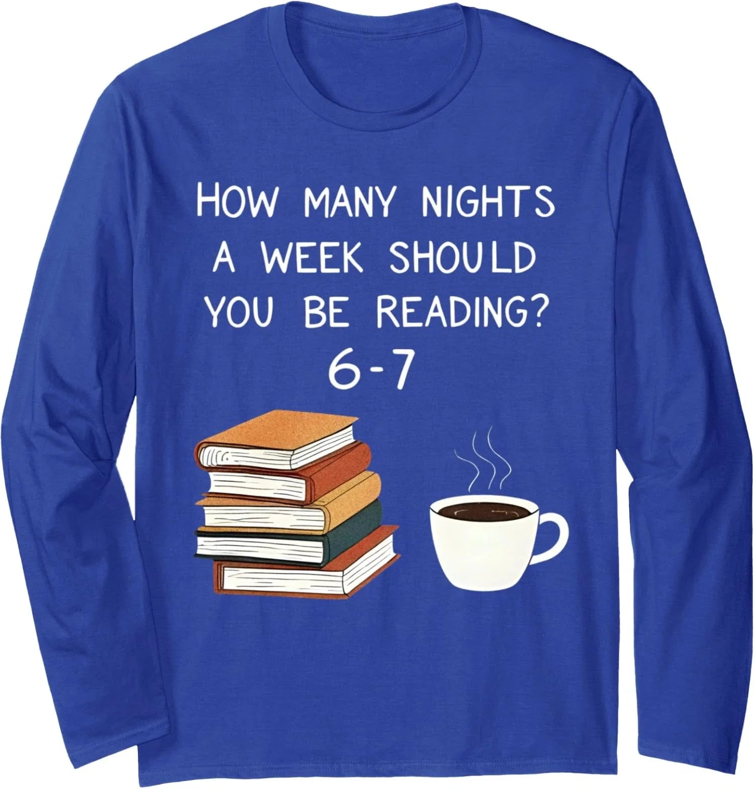 Reading Six Seven Meme English Teacher Book Lover Long Sleeve T-Shirt