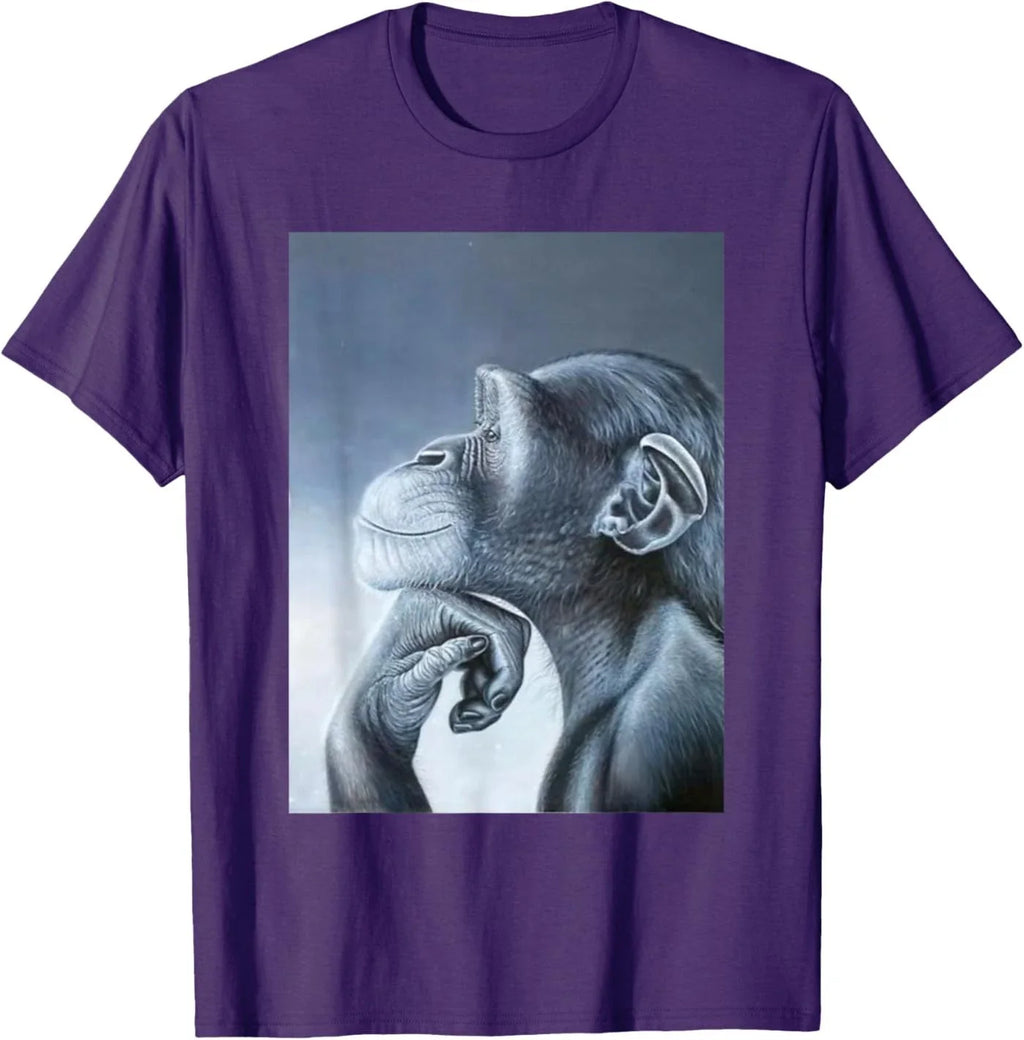 Funny Lion Monkey Meme Brainrot Rage Bait Monkey Meme T-Shirt